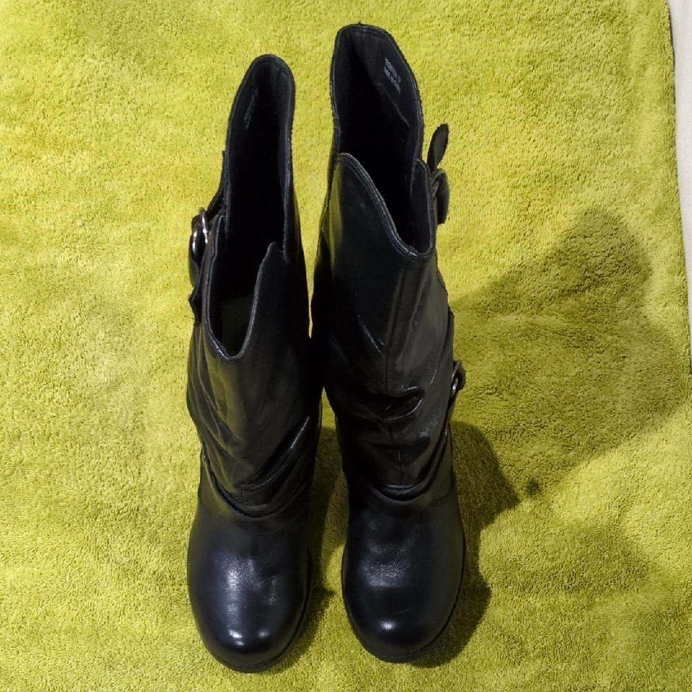 Aldo Black Heeled Boots